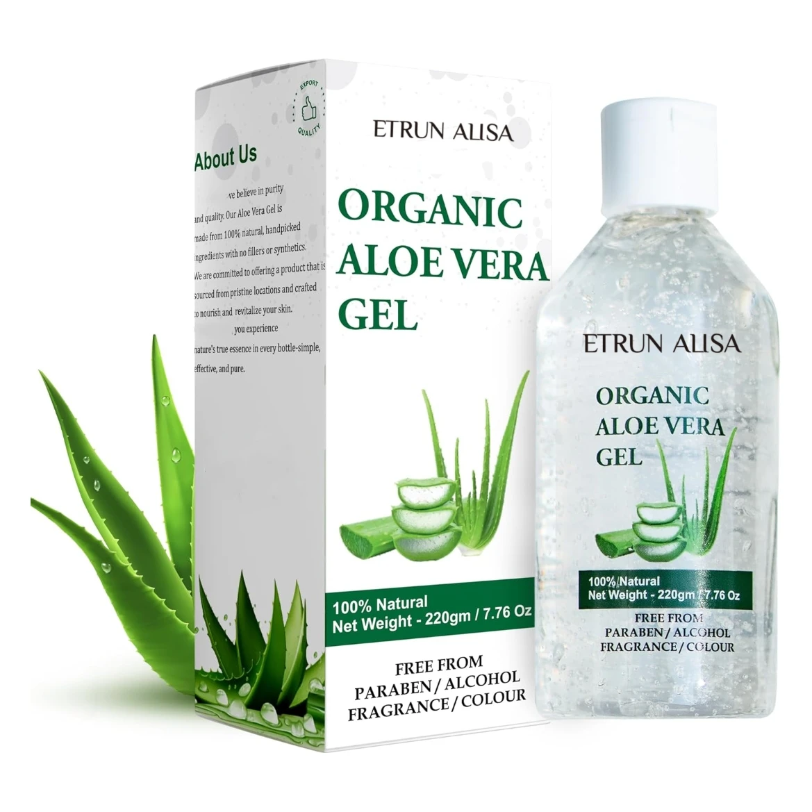 ETRUN ALISA Private Label Organic Aloe Vera Gel Face Cream for Acne Scar  Removal Medical Professional Scar Therapy All Skin