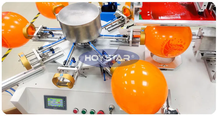 Automatic 1 Color Latex Balloons Screen Printing Machine With Auto ...