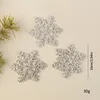 Silver snowflakes a pack of 3