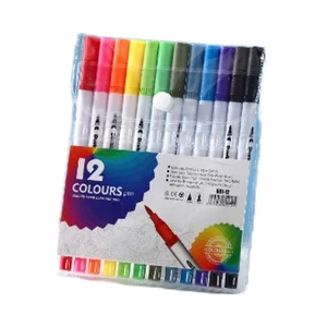 School Art Supplies 12 Colors Paint Pen Rock Painting Set Acrylic Paint Marker for DIY on Stone Ceramic