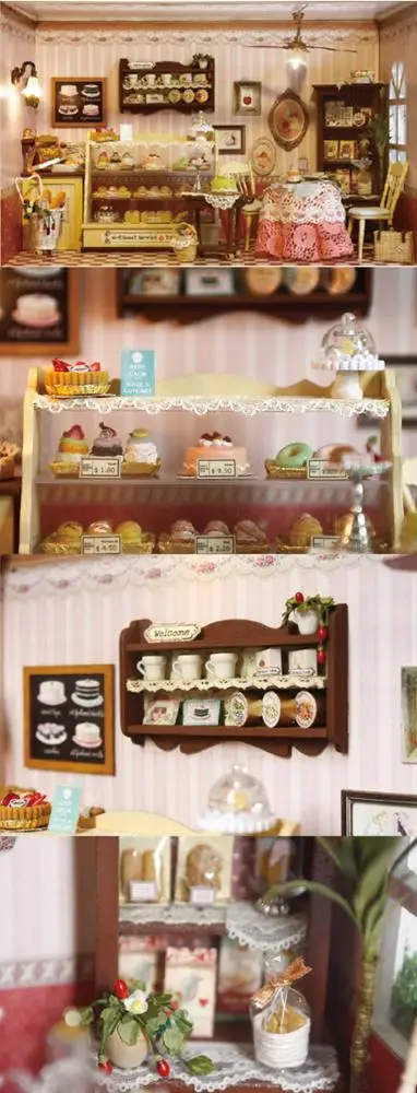 
 Детский игрушечный домик «сделай сам», сборный кукольный домик, модель мебели с голосовым управлением, деревянный игрушечный домик с подсветкой и музыкой  