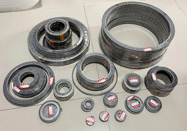 Spiral Wound Gasket 304 Stainless Steel Inner And Outer Ring Metal Wrap