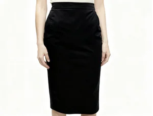 Customizable Office Lady Outfits Elegant Office Women's Medium Skirt Minimalist Sophisticated Suit Straight Skirt