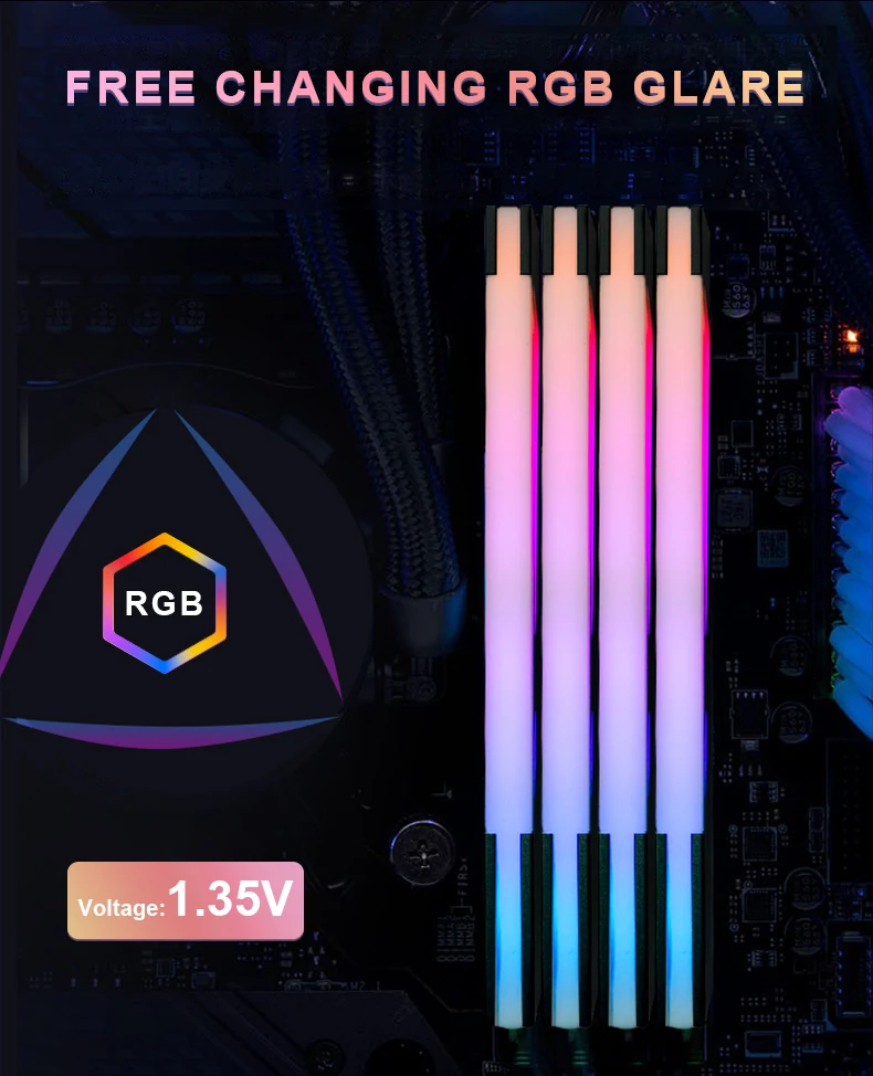 OSCOO RGB Light DDR5 RAM Memory High Performance Gaming