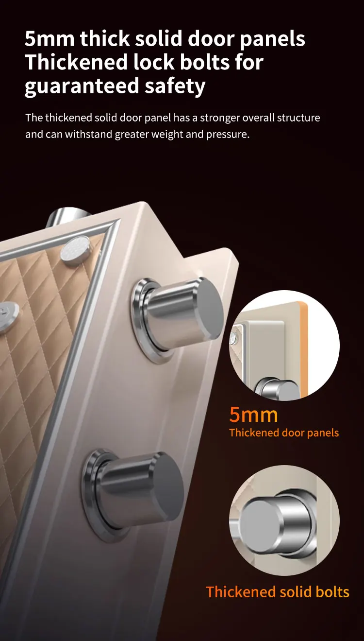 CEQSAFE Metal Electronic Digital Lock Fingerprint WiFi Safe Box Smart Home Office Security Safe Box for Money details