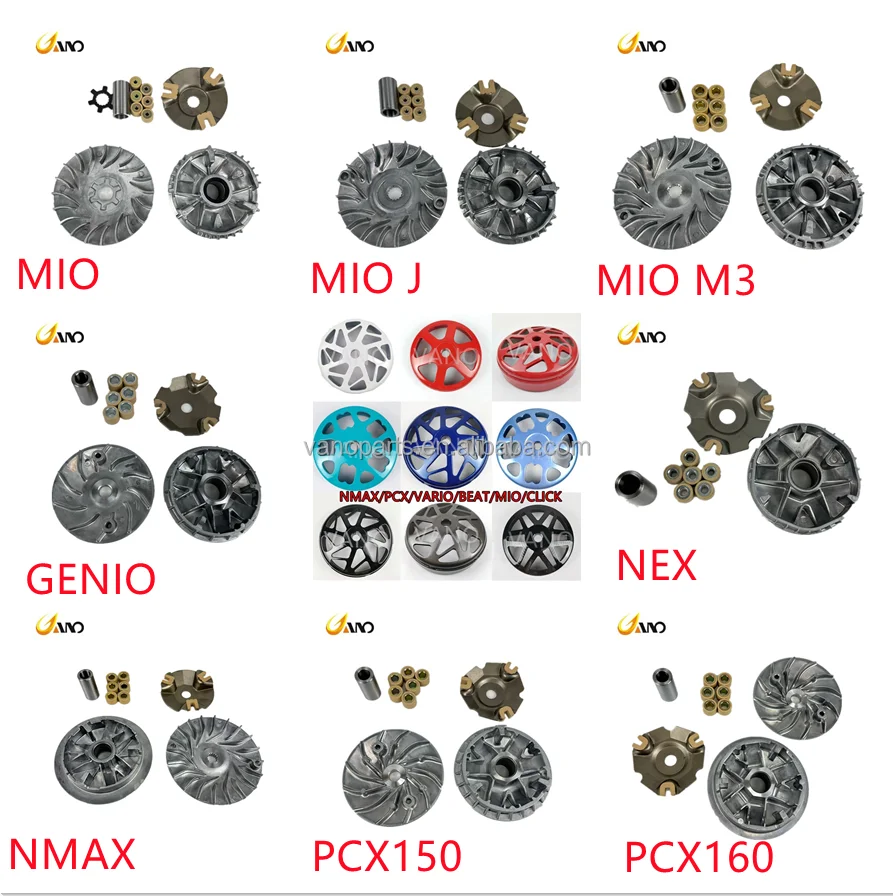 WANOU Original Scooter Variator Set PCX NMAX MIO NEX GENIO Motorcycle ...