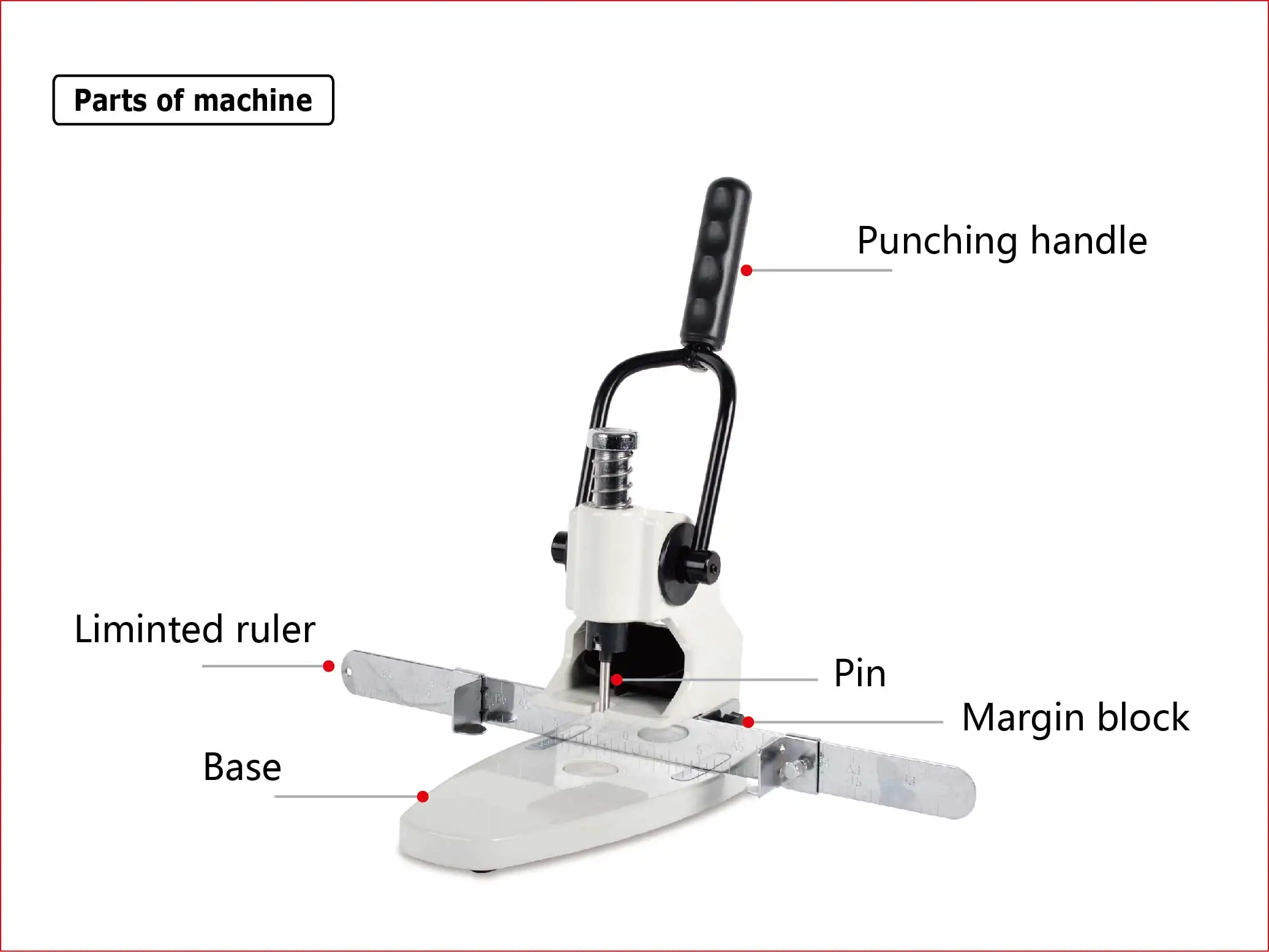 Wall Calendar Loosen Leaf Laminator CYT30 Single Hole Punching Machine With 4mm-8mm Round Hole Paper Margin Adjustable