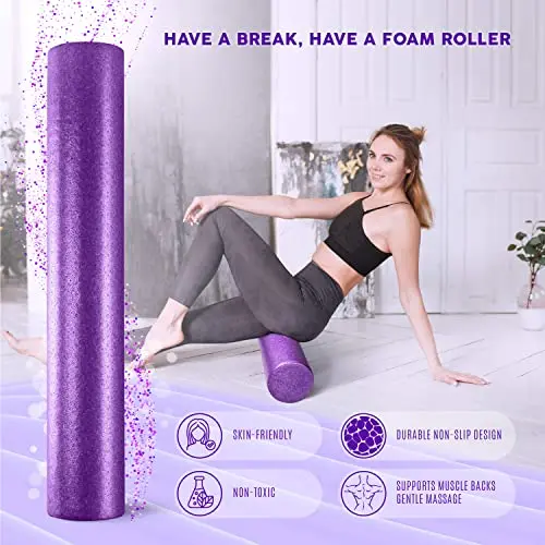 Wholesale High Density  Epp Yoga Massage Foam Roller Water Bottle Set Foam Rollers Massager for Exercise