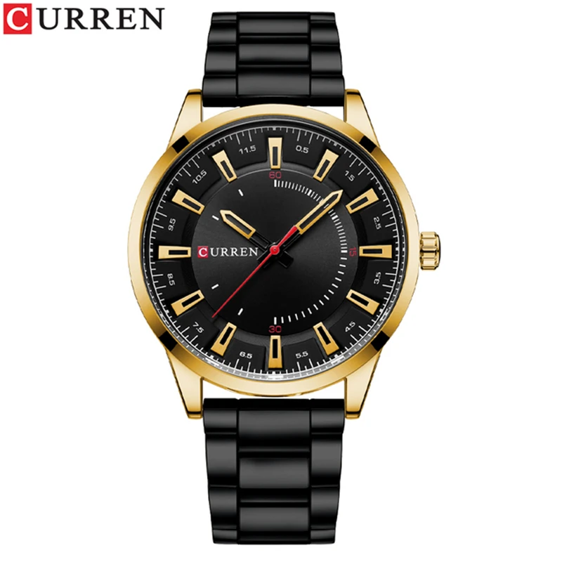 CURREN Sport Men Watch Top Brand Luxury Business Waterproof Male Clock Stainless Steel Quartz Man Wristwatch Gift 8406