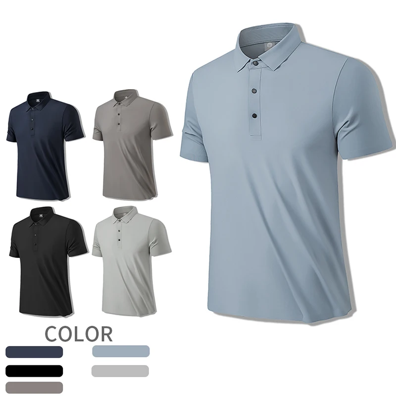 ERECTRICGOLF FIVEBUTTONS POLO GREY Lサイズ ERECTRICGOLF FIVEBUTTONS POLO GREY Lサイズ