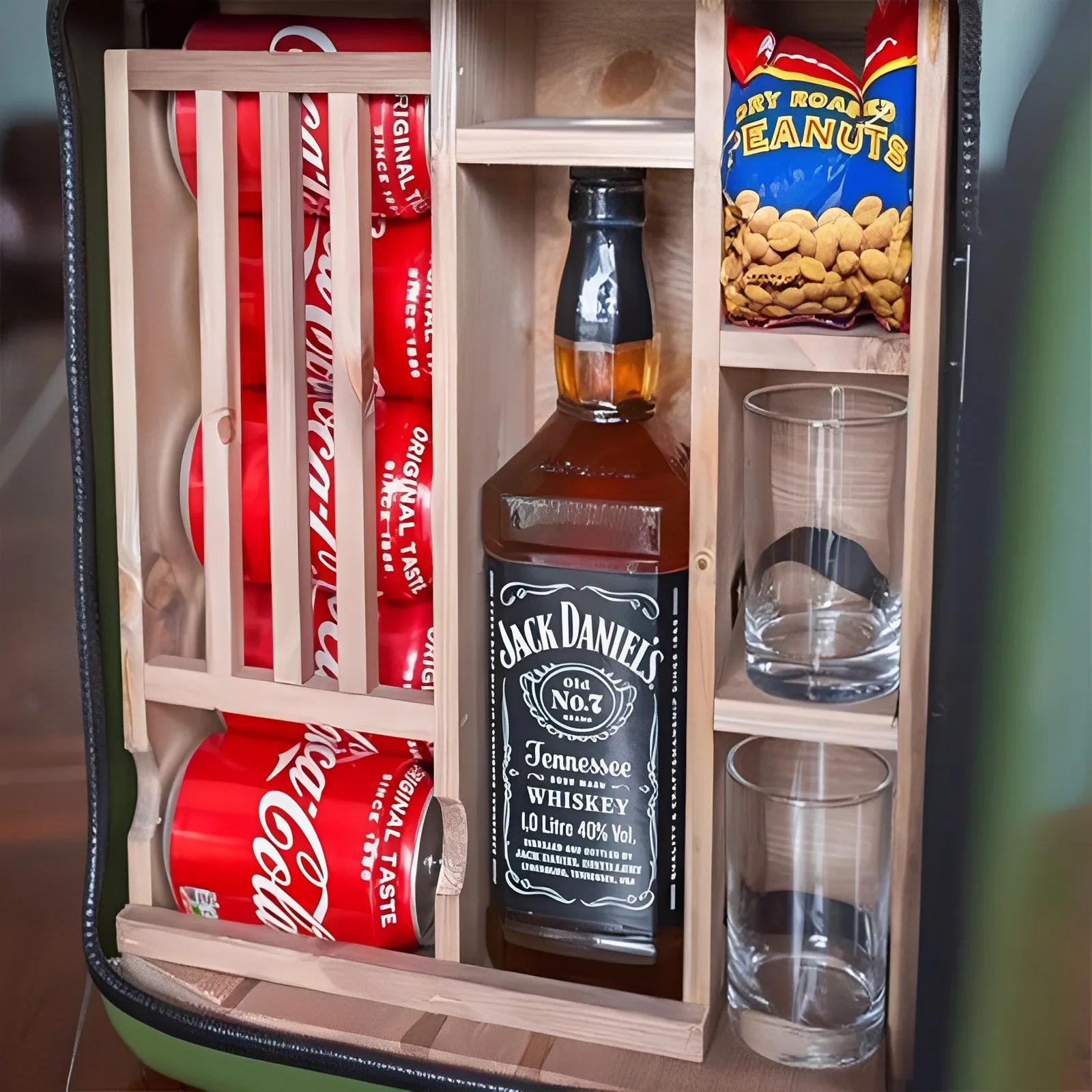 Forneed Amazon Trend Mini Space Saving Whiskey Gift Box Charm Wpc Bar