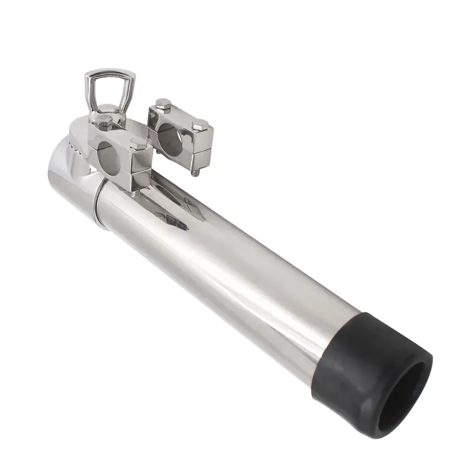 Heavy Duty Marine Accessories Fishing Boat Rods Holder Adjustable Rail Mount Rod Clamp Holders Stand Fishing Rod Holder