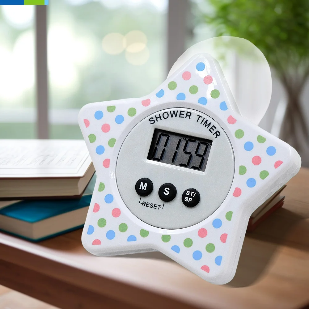 Eco-Friendly Water Drop Timer, Duck Timer, Frog Timer, House Timer, Star Timer,  Waterproof Plastic Shower and Bathroom Timer