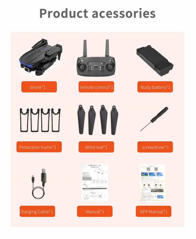 Cheap E99 4K toy drone remote control HD dual camera WiFi transmission fpv Automatic Return quadcopter Rc helicopter for kids