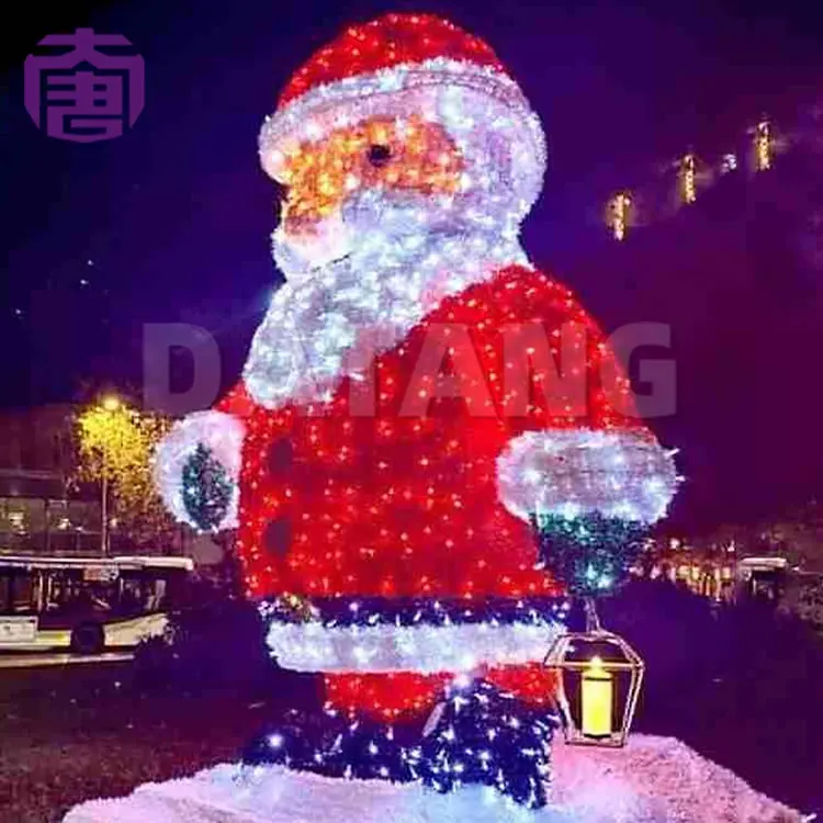 IP65 Waterproof LED 3D Santa Claus Decorative Lights for Outdoor