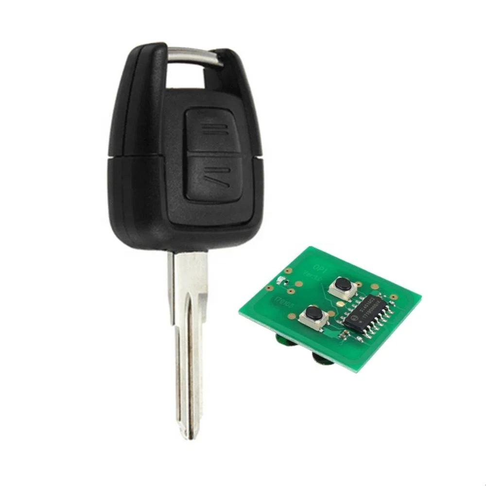 GOZAR Car Remote Key Blade Fob Cover 2 Buttons for VAUXHALL ASTRA OPEL ZAFIRA CORSA 