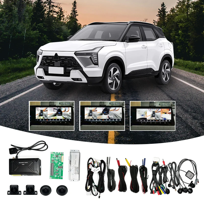 Wemaer Android+Original Dual System 3D Panoramic Cameras Surrounding View 360 Degree Car Bird View Camera for Mitsubishi Xforce
