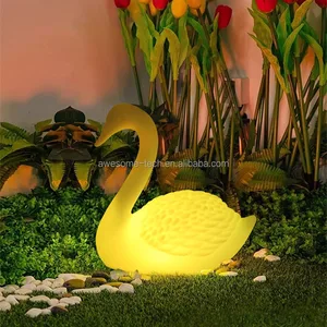Outdoor Waterproof Battery Landscape Swan Lamp Luminous Garden Decorative Animal Atmosphere Lawn Lights