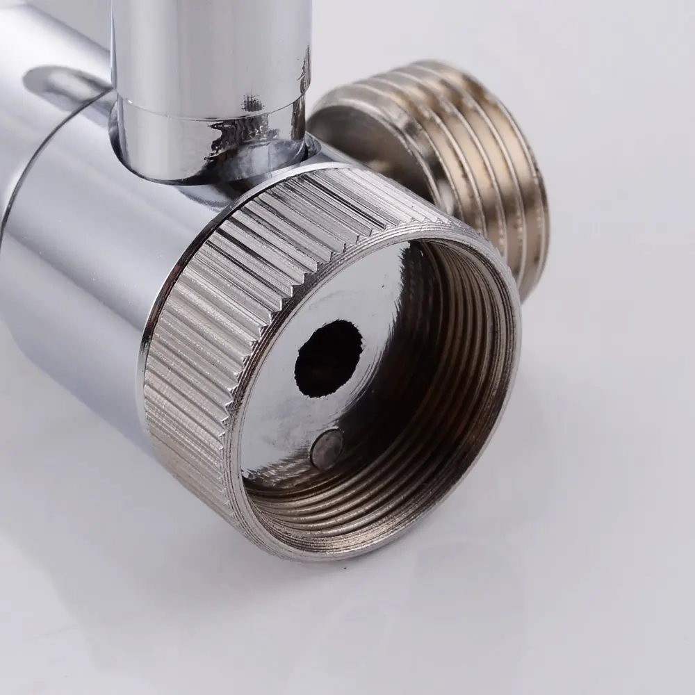 Wastafel Diverter Messing Kraan Diverter Valve 22mm 3 Weg Kraan Splitter Voor Badkamer En Keuken Kraan Geborsteld Nikkel Sba021cna