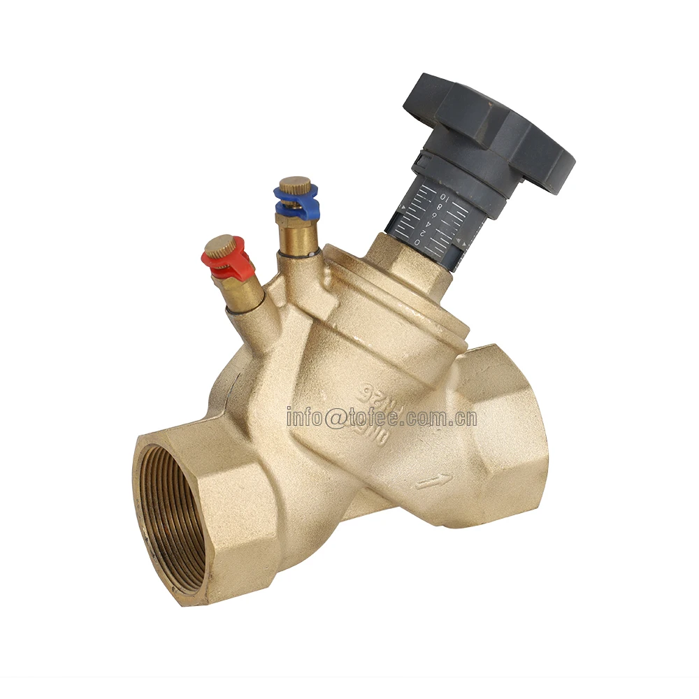 Manual Brass Threaded Double Regulating Balancing Valve Buy Manual