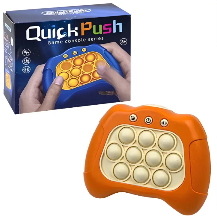 Tot Pop Quick Push Bubble Game Console Light Up Pop It Pro Electronic
