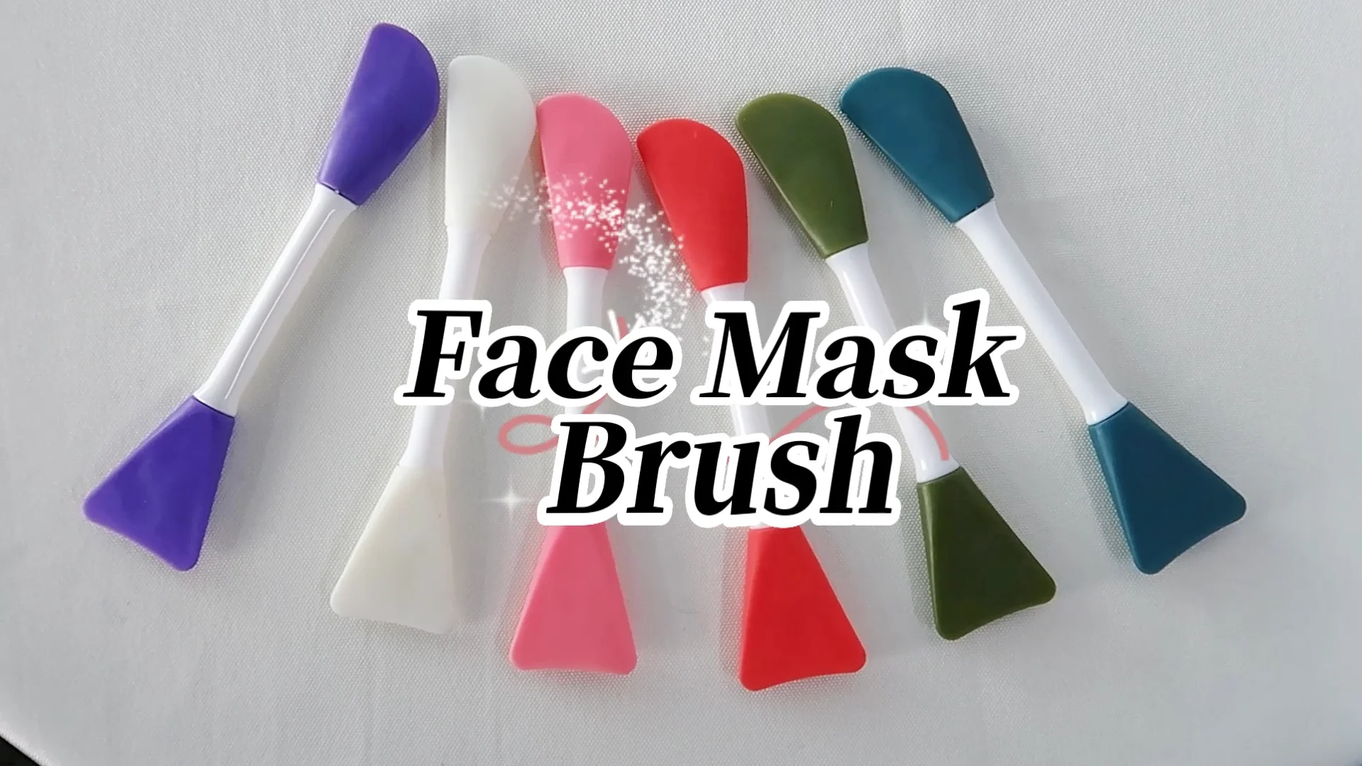 Hot Selling Multiple Colors Available Facial Mask Spatula Double Sided Cosmetic Soft Silicone
