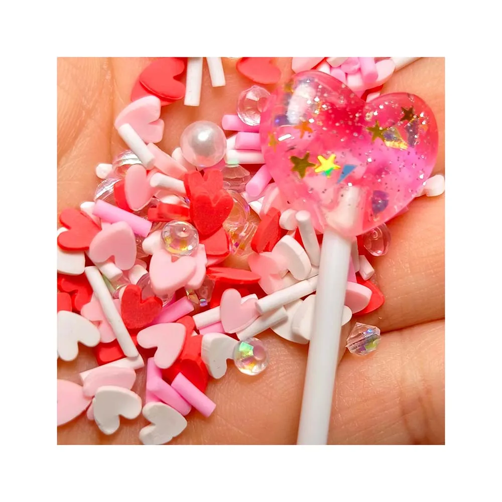 Seashell Lollipop Resin Charms Perfect for DIY Crafts - Main Image