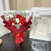 3 rose rosse + pasta sfoglia