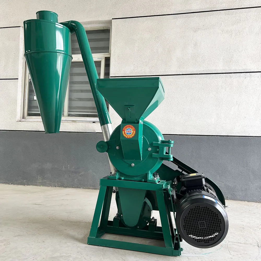 Multi-function Grinder Machine Electric Pulverizer Flour Mill with Cyclone Dust Collector Corn Grinder Grinding Milling