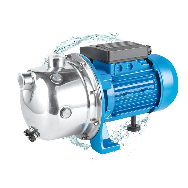 JS100 Electric 220v Commercial Buildings Price High Pressure 1HP Anti-rust Water Pumps Jet 100a Brass Impeller Stainless Pump