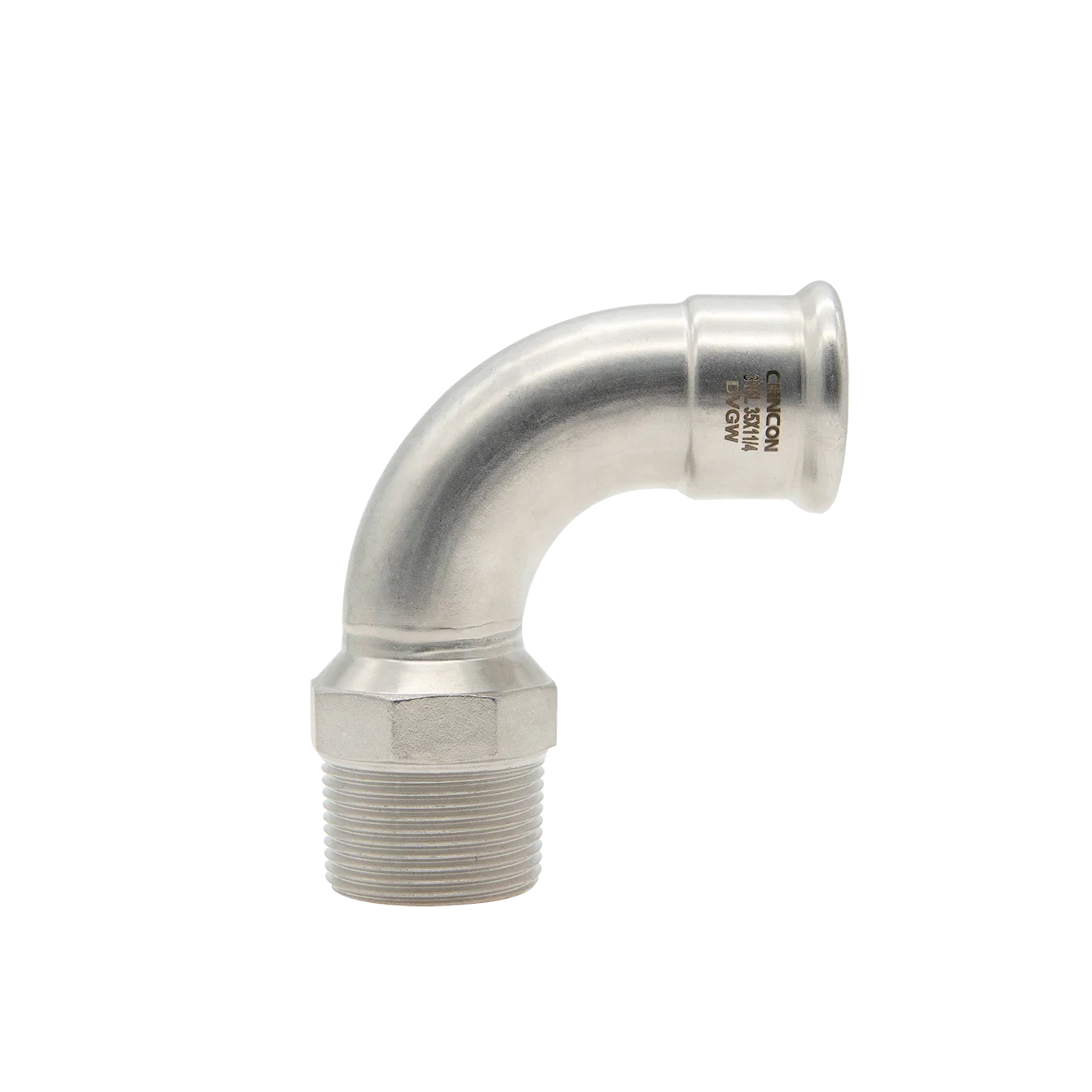 Stainless Steel Press fitting Elbow 90 with Male Threaded End