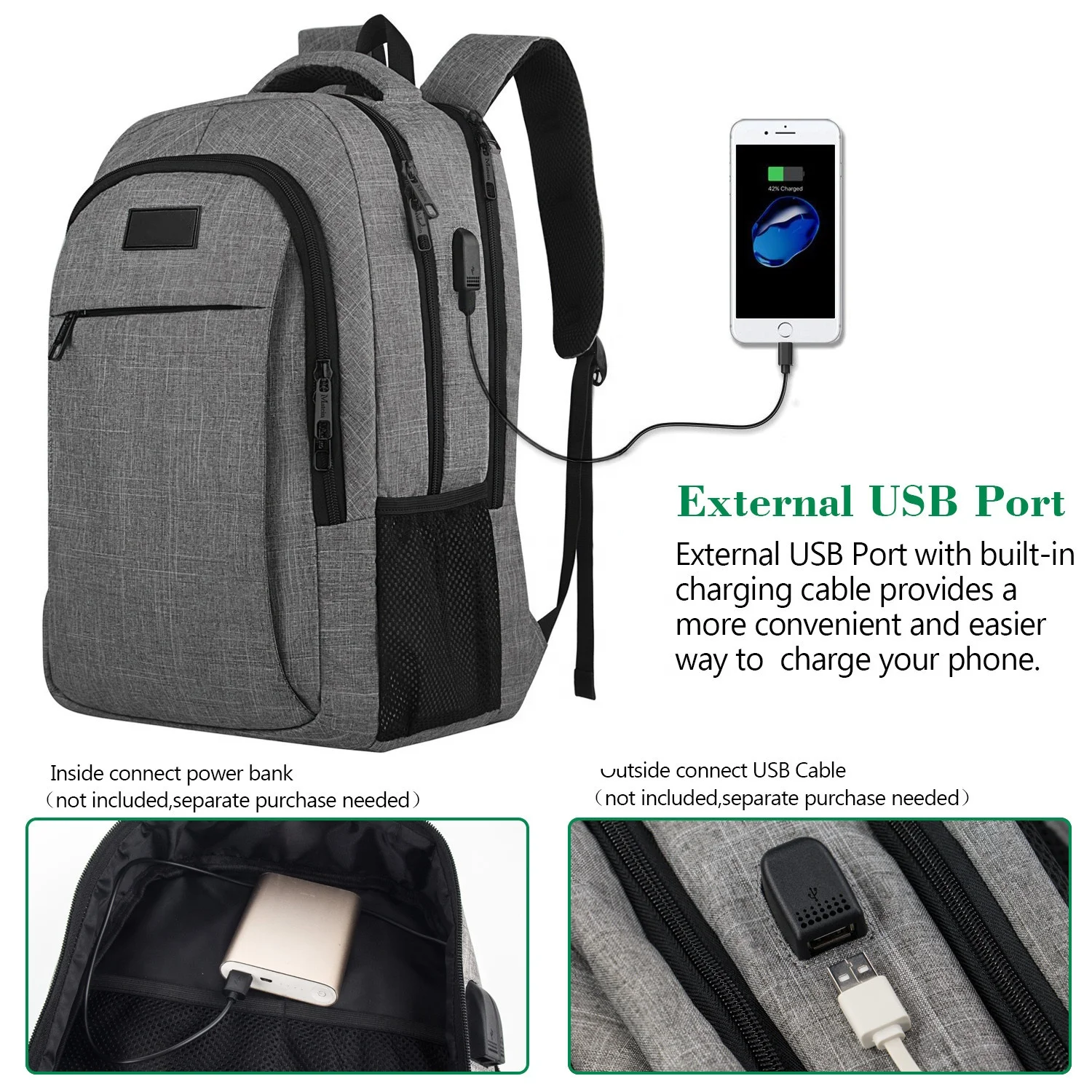 Smart Travel Laptop Backpack Anti-Theft Waterproof