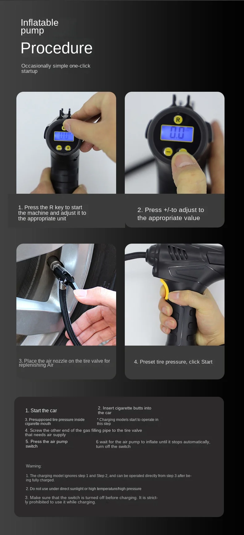 Best Selling Factory Wholesale Air Pump For Car Tires Air Pump Home