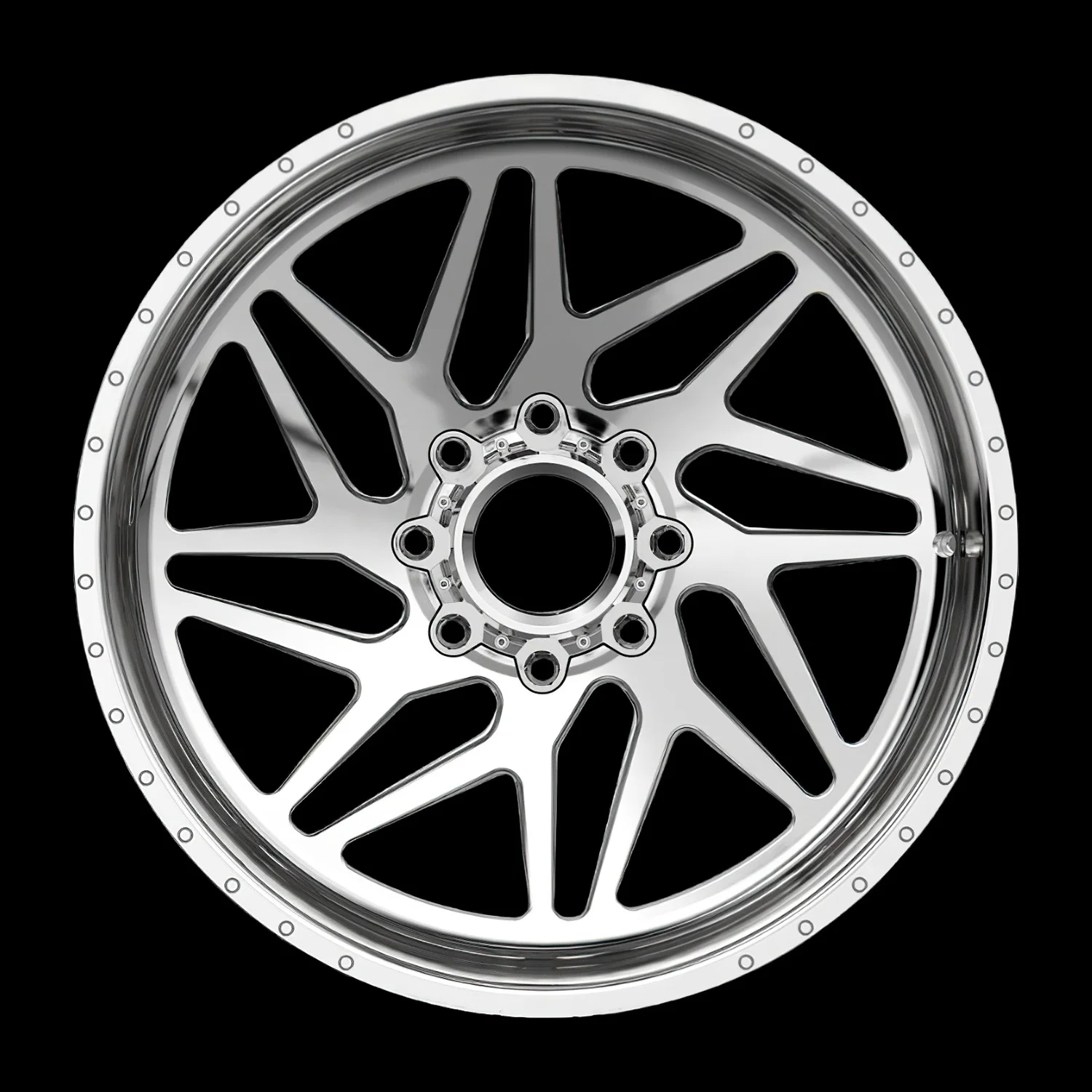 XL Custom Deep Lip Forged Wheel 22x12 24x14 26x16 28x16 Polished Offroad Alloy Rim for Ford F150 RAM GMC Silverado Pickup Trucks - Image 6