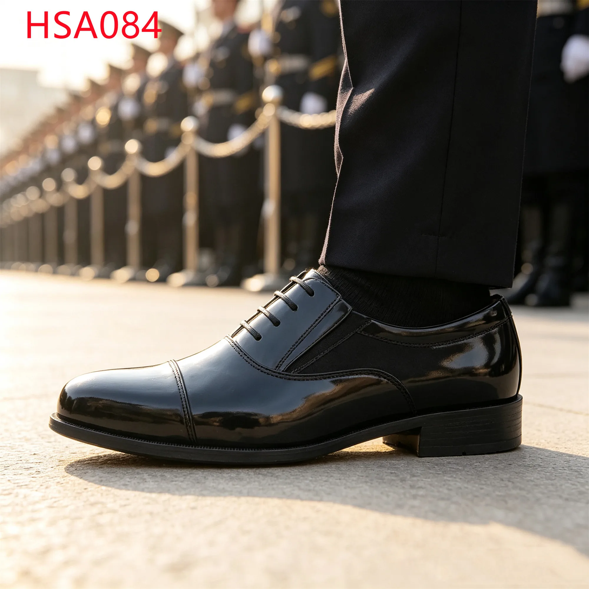 LXG,Uniform Compliance Cap-toe Patent Leather Design Office Shoes Daily Commute Easy Wear Hua Singh Men Leather Shoes HSA084