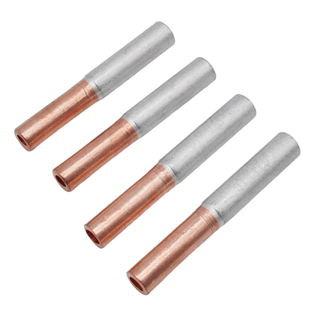 GTL Non-Insulated Electrical Terminals Cu-Al Bimetal Lug Ferrule Cable Connectors Pin Terminals for Connecting Tube Cable Lugs