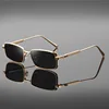 Gold frame-black gray lens