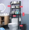 Black-3-layer toilet rack