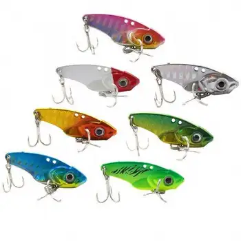 3D Eyes Sinking Metal VIB Bait for Marlin Tilapia Bream Printed ABS Perch Barracuda Crank Cherry for Ice Fishing River Printed – Metal Jig – view 2