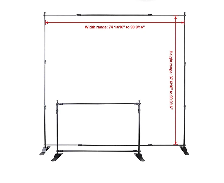 Step And Repeat Display Backdrop Banner Stand 10' X 8' Adjustable ...