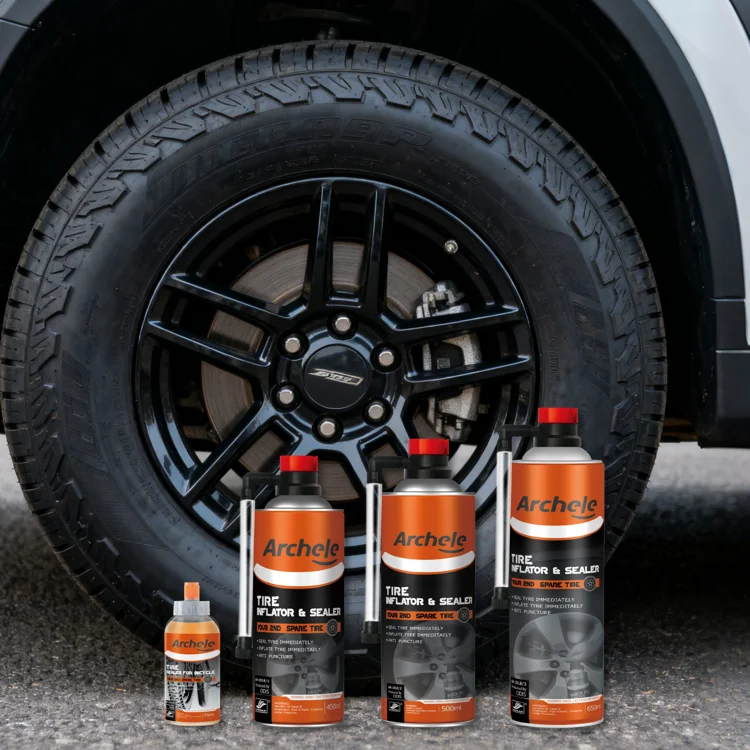 Archele 450ml Quick and Convenient Tire Inflator and Sealer  the Second Spare Tire Car Care Product 12pcs/ctn Accept OEM