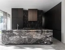 2025 Artisan Modern Luxury Kitchen Cabinets Furniture Set Design High End Stone Kitchen