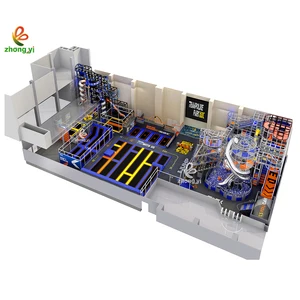 Commercial New Soft Indoor Trampoline Kids Amusement Jumping Trampoline Park Equipment for Children