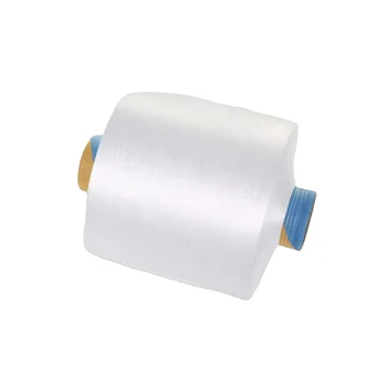 Popular Twist S High-Quality 150D/288F SIM Raw White Yarn for Weaving and Knitting Production