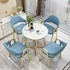1 desk 4 chair blue