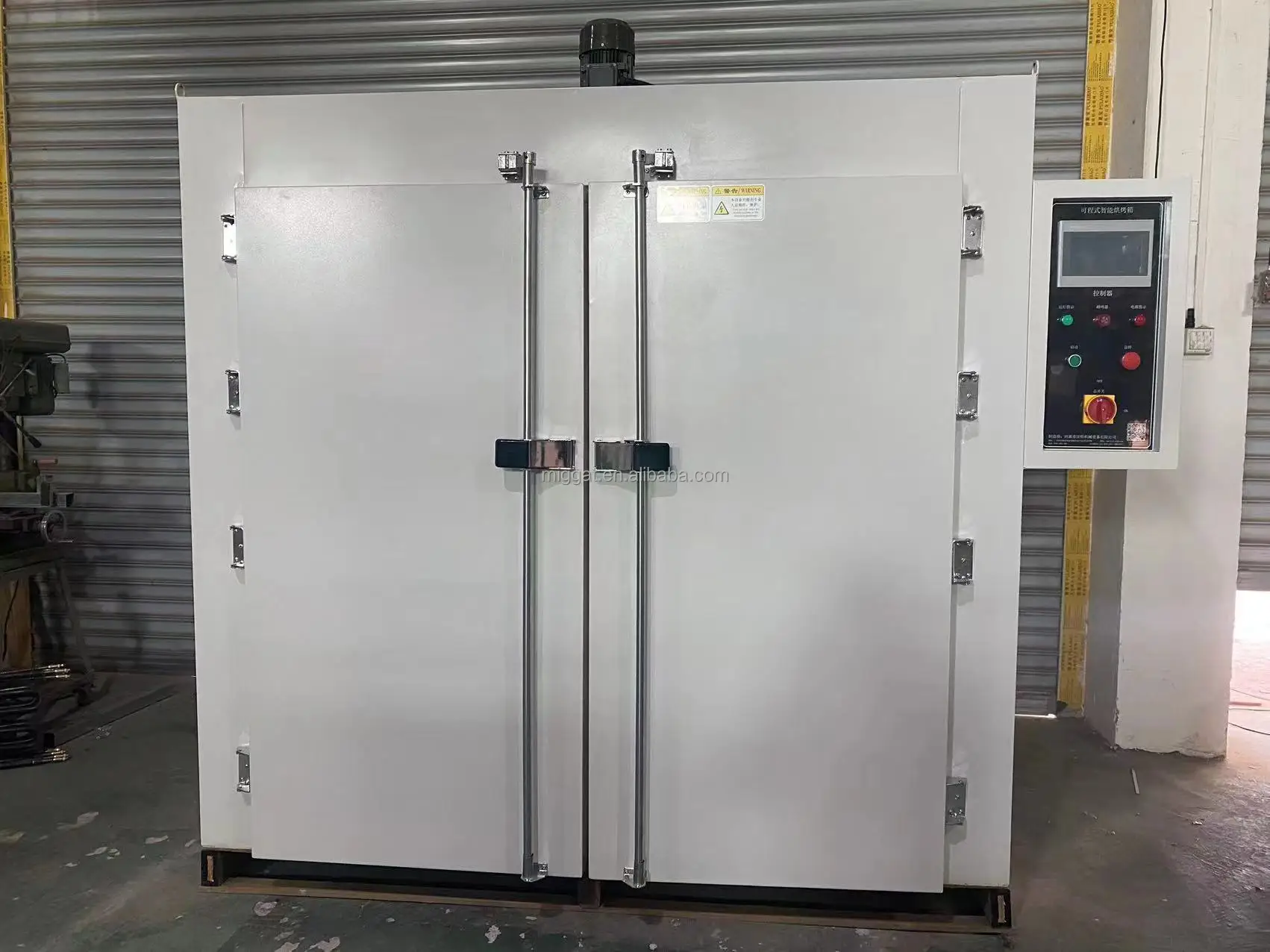 Large Industrial Oven Double Door Flat Bottom Plastic Particle Drying