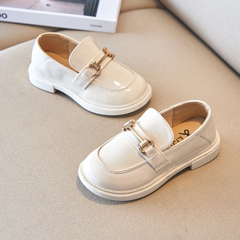 Лоферы без шнуровки для мальчиков, Повседневная Классическая кожаная обувь для школы и детей, новый стиль