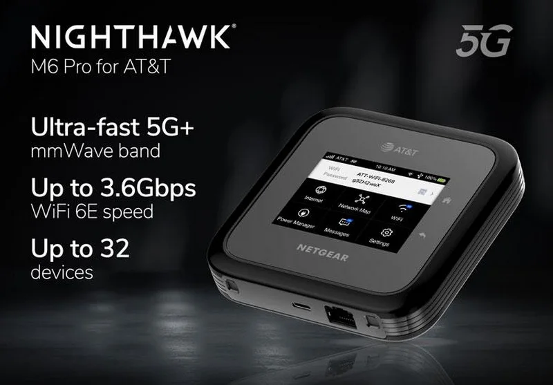 ロック解除されたNighthawk M6 5G WiFi6モバイルルーター-MR6500 