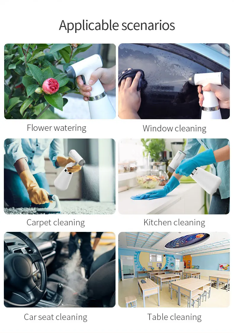 Professional Electric Spray Bottle Rechargeable Handheld Multi Function for Plant Care Hair Design and Household Cleaning Tasks details