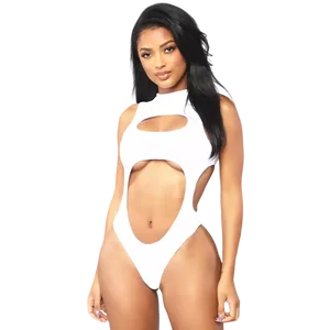 Cikini Womens Swimwear Leopard Print Sexy Split Thong Bikini